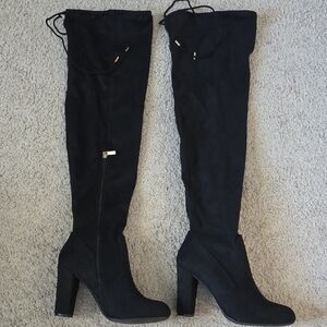 Journee Maya Black Over-the-Knee Boot